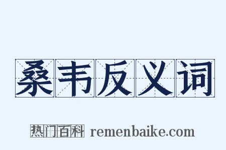 桑韦反义词是什么意思的图片